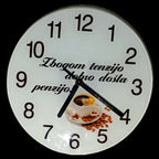 Stakleni Zidni Sat